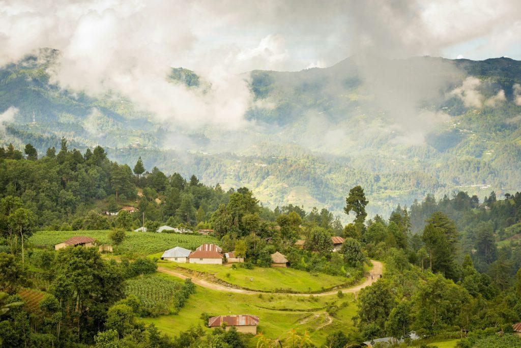 Guatemala Landscape Rural Village